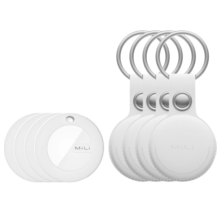 MiLi MiTag & Leather Case iOS - White - 4 Pack