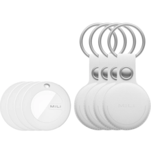 MiLi MiTag & Leather Case iOS - White - 4 Pack