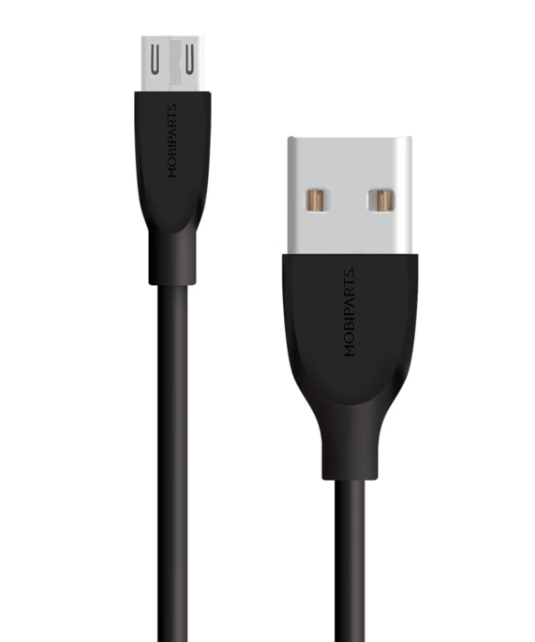 Mobiparts Micro USB to USB Cable 2A 1 m Black