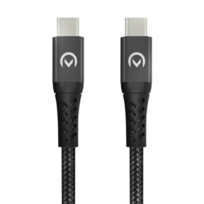 Mobilize Strong Nylon Cable USB-C to USB-C 1m. 100W Black