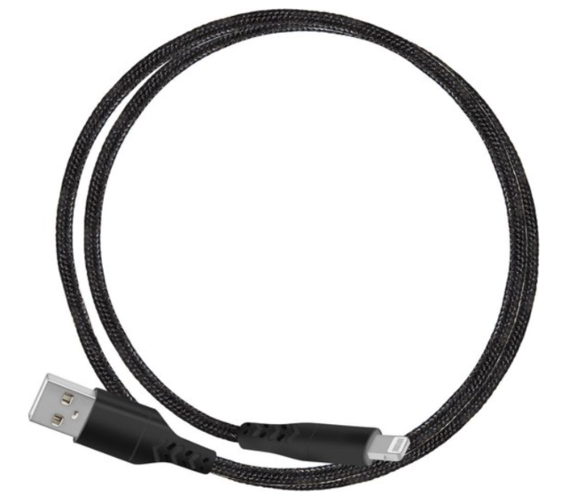 Mobiparts Apple Lightning to USB Braided Cable 2A 1m Black