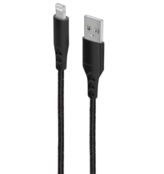 Mobiparts Apple Lightning to USB Braided Cable 2A 1m Black
