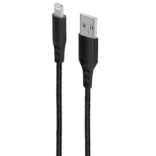 Mobiparts Apple Lightning to USB Braided Cable 2A 1m Black