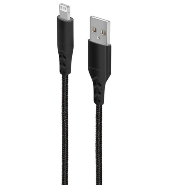 Mobiparts Apple Lightning to USB Braided Cable 2A 1m Black
