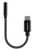 Mobilize Strong Nylon Audio Adapter USB-C to 3.5mm 15cm Black