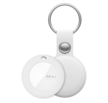 MiLi MiTag & Leather case - White - 1 Pack