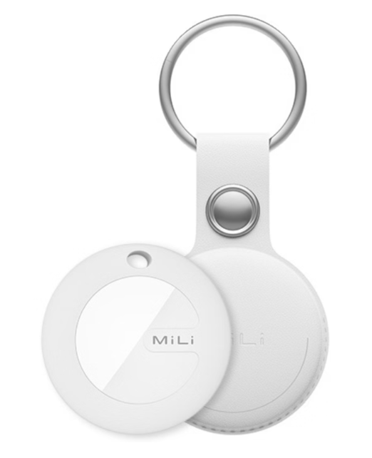 MiLi MiTag & Leather case - White - 1 Pack