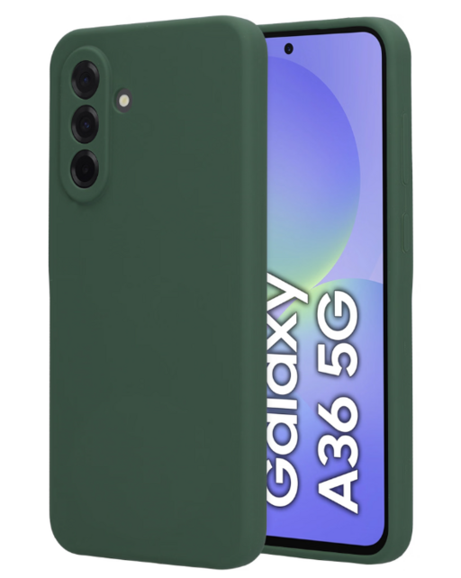 Mobiparts Silicone Cover Forest Green Samsung A36