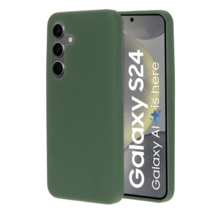 Mobiparts Silicone Cover Forest Green Samsung S24