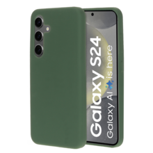 Mobiparts Silicone Cover Forest Green Samsung S24