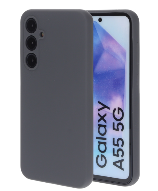 Mobiparts Silicone Cover Samsung Galaxy A55 Urban Grey