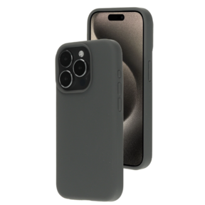 Mobiparts Silicone Cover Urban Grey Iphone 15 Pro