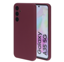 Mobiparts Silicone Cover Samsung Galaxy a35 Plum Red