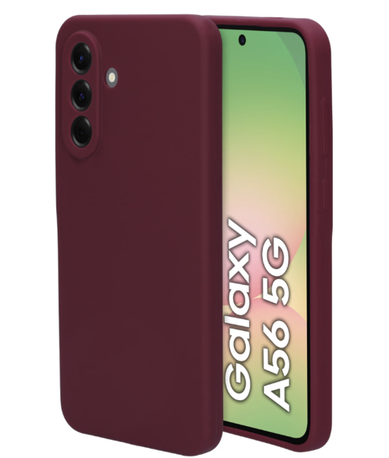 Mobiparts Silicone Cover Samsung Galaxy A56 Plum Red