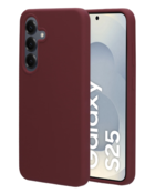 Mobiparts Silicone Cover Samsung Galaxy S25 Plum Red