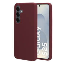 Mobiparts Silicone Cover Samsung Galaxy S25 Plum Red