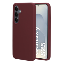 Mobiparts Silicone Cover Samsung Galaxy S25 Plum Red