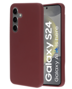 Mobiparts Silicone Cone Plum Red Samsung S24