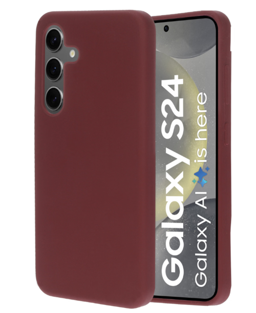 Mobiparts Silicone Cone Plum Red Samsung S24