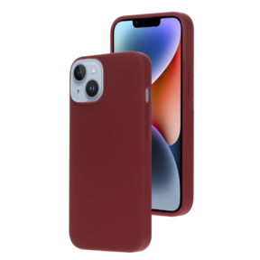 Mobiparts Silicone Cover Plum Red Iphone 14