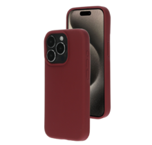 Mobiparts Silicone Cover Plum Red Iphone 15 Pro