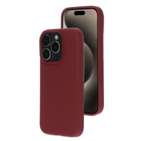 Mobiparts Silicone Cover Plum Red Iphone 15 Pro