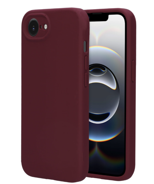 Mobiparts Silicone Cover Apple iPhone 16e Plum Red