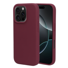 Mobiparts Silicone Cover Apple iPhone 16 Pro Plum Red