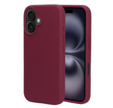 Mobiparts Silicone Cover Apple iPhone 16 Plum Red