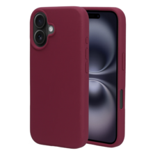 Mobiparts Silicone Cover Apple iPhone 16 Plum Red