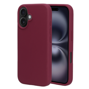 Mobiparts Silicone Cover Apple iPhone 16 Plum Red