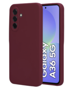 Mobiparts Silicone Cover Samsung Galaxy A36 Plum Red