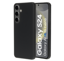 Mobiparts Silicone Cover Black Samsung S24
