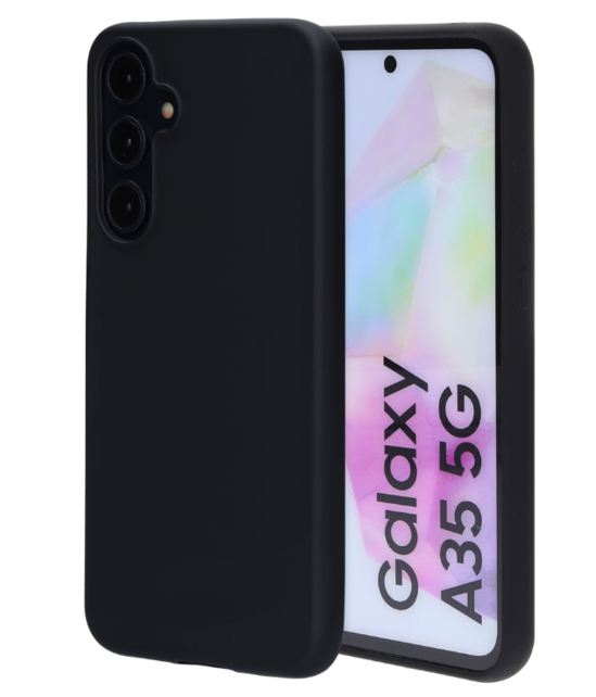 Mobiparts Silicone Cover Samsung Galaxy A35 Black