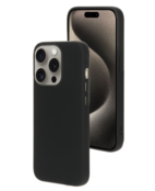 Mobiparts Silicone Cover Black Iphone 15 Pro