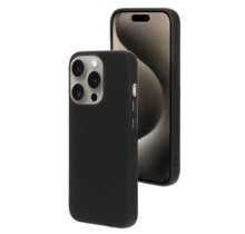 Mobiparts Silicone Cover Black Iphone 15 Pro
