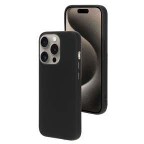 Mobiparts Silicone Cover Black Iphone 15 Pro