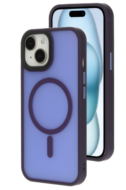 Mobiparts Hardcover Satin Purple Iphone 15