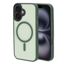 Mobiparts Hardcover Apple iPhone 16 Satin Green (Magsafe Compatible)