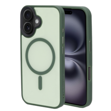 Mobiparts Hardcover Apple iPhone 16 Satin Green (Magsafe Compatible)
