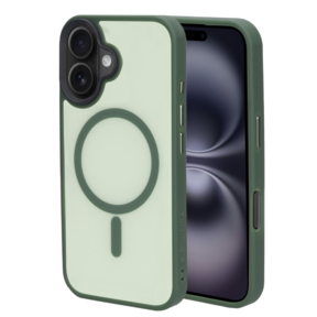 Mobiparts Hardcover Apple iPhone 16 Satin Green (Magsafe Compatible)