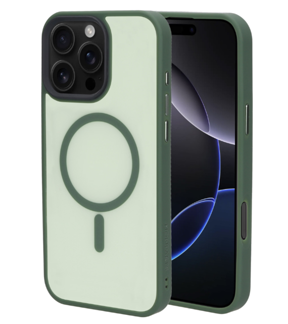 Mobiparts Hardcover Apple iPhone 16 Pro Max Satin Green (Magsafe Compatible)
