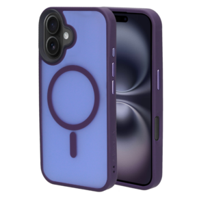 Mobiparts Hardcover Apple iPhone 16 Satin Purple (Magsafe Compatible)