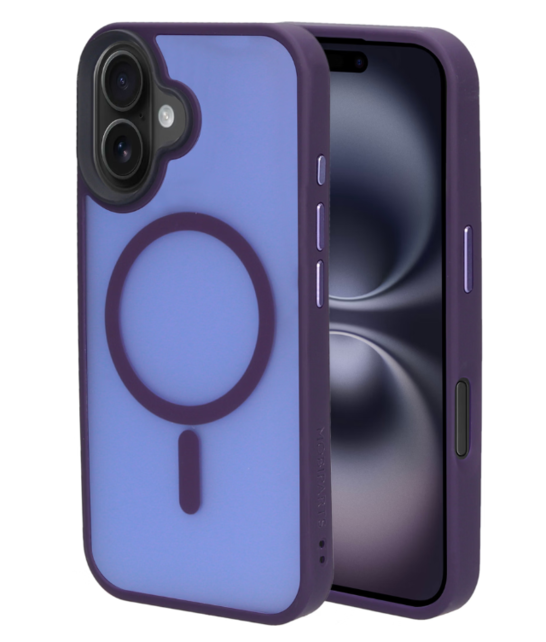 Mobiparts Hardcover Apple iPhone 16 Satin Purple (Magsafe Compatible)