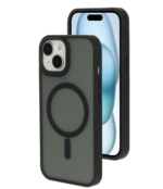 Mobiparts Hardcover  Satin  Black iPhone 15