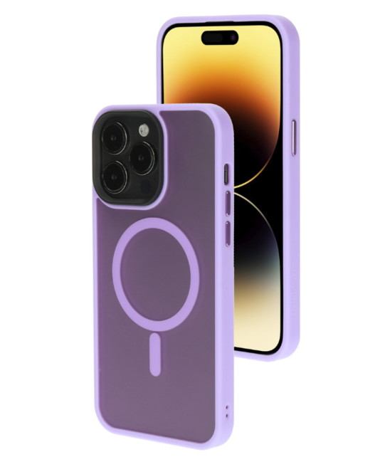 Mobiparts Hardcover Apple iPhone 14 Pro Max Satin Lila (Magsafe Compatible)