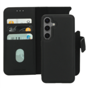 Mobiparts Leather 2 in 1 Wallet Case Black Samsung S25