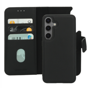 Mobiparts Leather 2 in 1 Wallet Case Black Samsung S25
