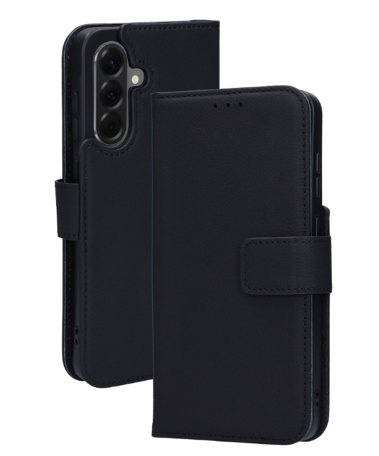 Mobiparts Leather Wallet Case Samsung Galaxy A56 Black