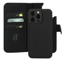 Mobiparts Leather 2 in 1 Wallet Case Black Iphone 15 Pro Max